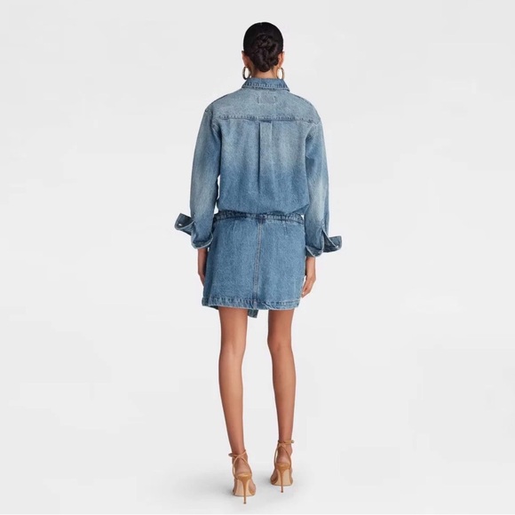 KBB by KAHLANA Long Sleeve 'The Asymm Denim Dress' - Picture 2 of 9